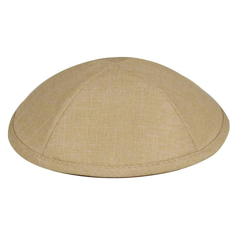 Zion Judaica Deluxe Linen Kippah Yamakas - Yarmulkes para ceremonia
