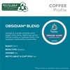 Caribou Coffee Obsidian Keurig Single-Serve K-Cup Pod, Medium Roast Coffee,