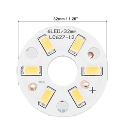 MECCANIXITY COB LED Light Chip Bead 3W 120lm 4000-4500K 32mm 9-11VDC Energy Saving Bulb for Spotlight Floodlight Replacement Natural White 10Pcs