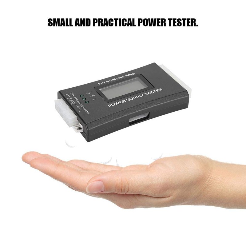 20/24 4/6/8 Pin Computer PC Power Supply Tester with LCD
