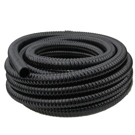 Poolzilla 20’ FT Corrugated Pond Hose - 1-1/2’’ Inch ID, Flexible Reinforced Water Tubing for Aquariums, Pool Maintenance, Ponds, Fountains, Gardens, and other Aquatic Features