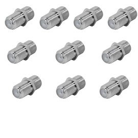 10x F-Connector SAT-FOX SAT Female / Female for F-Connector Coaxial Antenna Cable