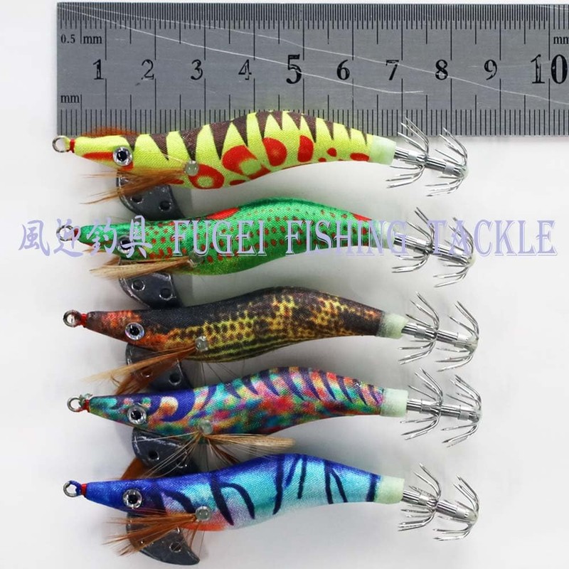 A20egi20h5N No. 2.0 Egi 5 Patterns, Set of 5, Squid