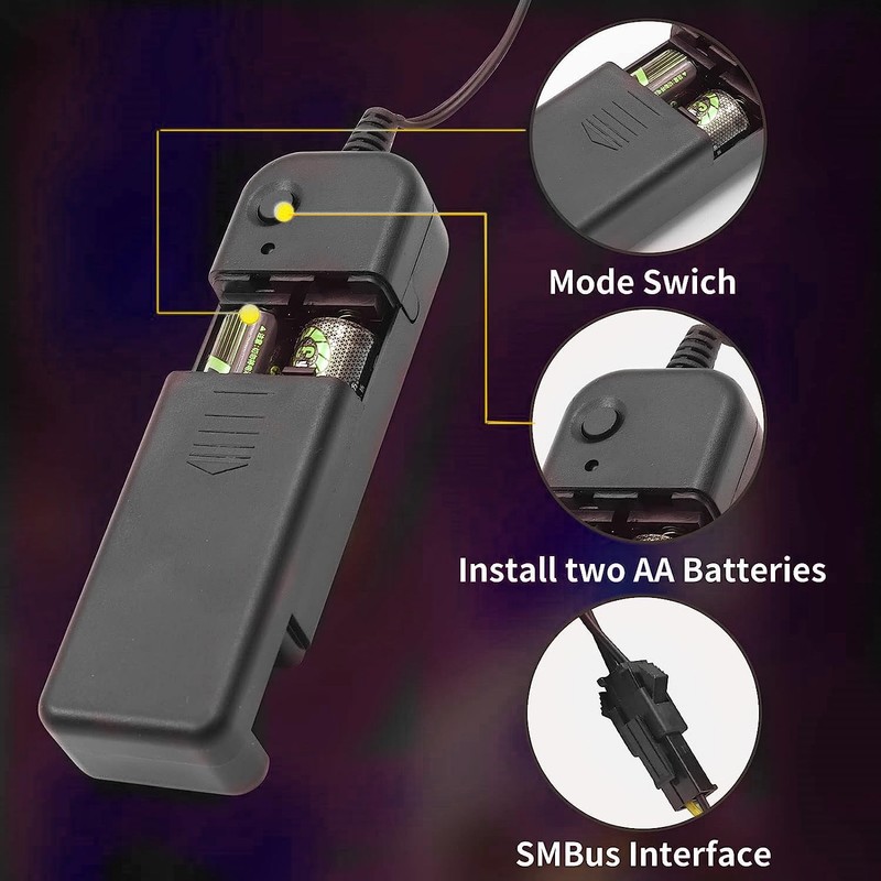 Electroluminescent El Sheet Panel Light - 3Modes Stay on/Slow Flash/Fast