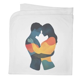Azeeda 'Couple Embracing' Cotton Baby Blanket/Shawl (BY00040139)