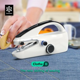 Handheld Sewing Machine,Two dear,Mini sewing machine,Easy to Use and Fast Stitch Suitable for Clothes,Fabrics, DIY Home Travel Electric Handheld Sewing Machine for Beginner.Black