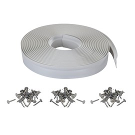 M-D Building Products 03822 30ft. Durable Garage Door Seal & Weather Stripping Insulation Kit - Keeps Dust and Moisture Out, Easy Installation for Top and Sides