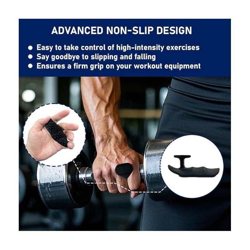 Weight Lifting Gloves for Men Women: Rubber Gym Weightlifting Anti-Slip