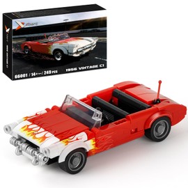 ibrickpark Speed Champions Building Set – 249 Pieces, Classic Sports Car Model for Boys Age 12-16, Fun Race Car Toy Set for Adults and Kids