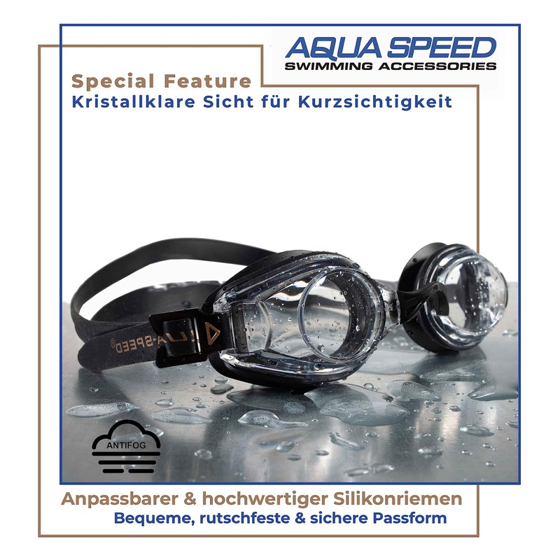Aqua Speed® Lumina Swimming goggle (optical lenses to correct short-sightedness;