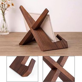 SHULLIN Wooden Dish Stand, Book Stand, Frame Stand, Wooden Display Stand, Plate Stand, Book Stand, Tablet, Recipe Stand, Wood Book Holder, Picture Frame, Tabletop, Bookstand, Bookstand, Bookstand,