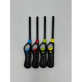 Generic Neon Utility BBQ Stick Lighters (4), Variety