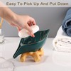 SUMNACON Ceramic Leaf Soap Dish Soap Saver Soap Holder Soap