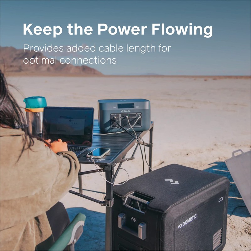 BioLite, Solar Power Extension Cable, Compatible with BioLite BaseCharge Power