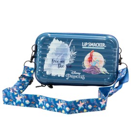 Lip Smacker Ariel Travel-Ready Beauty Case, All-in-One Make-up Giftset Including Shimmer Creamy Palettes, Lipsticks and Nail Polishes for your Kids' Princess Look On-The-Go, Accessories Included