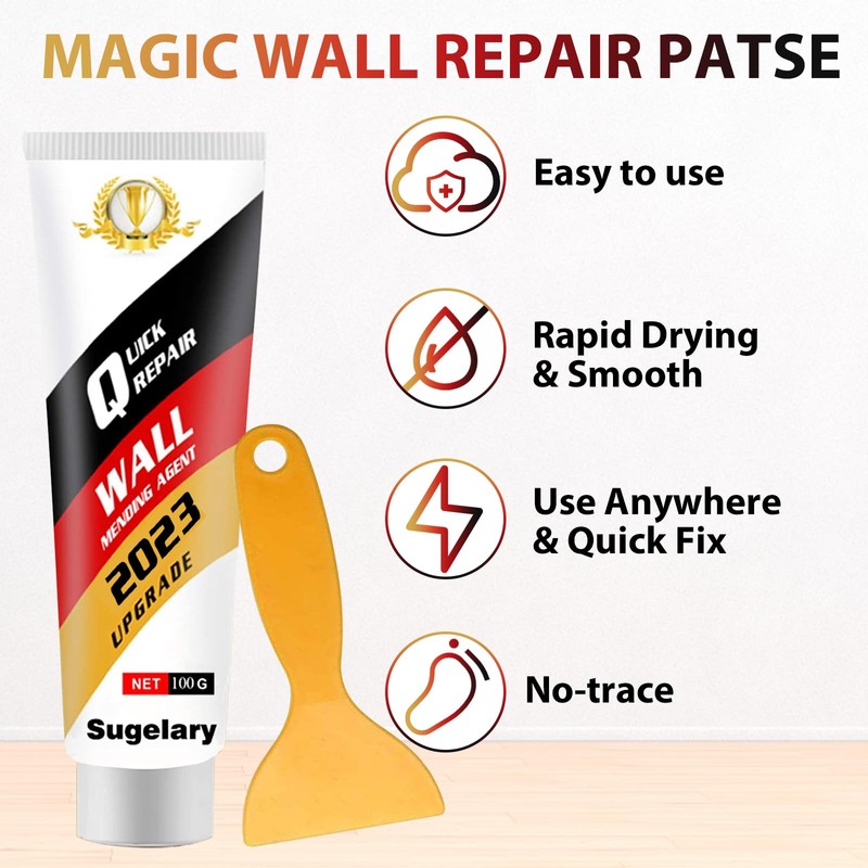Sugelary Drywall Patch Repair Kit with Scraper, Wall Spackle Paste,