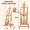 Art Easels for Painting Adult, H-Frame Easel with Braked Wheels,