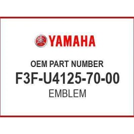 Yamaha EMBLEM F3F-U4125-70-0