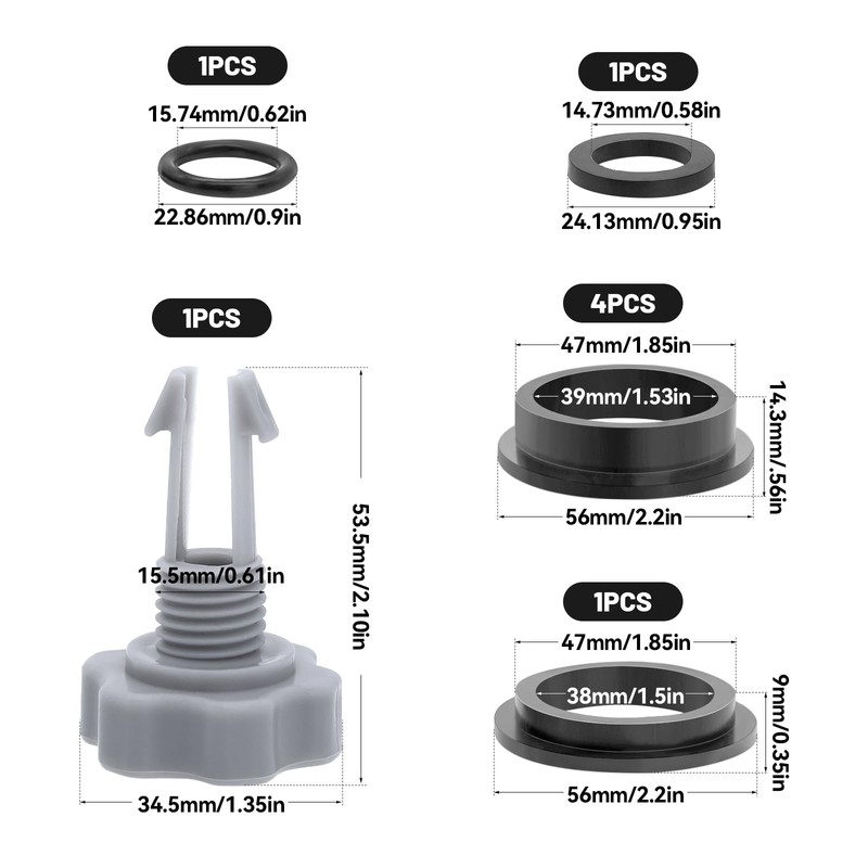 ZHIYUQL Set of 12 Pool Pump Seal Sand Filter System