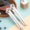 Hemoton 2 pcs Cat Paw Tongs Kitchen Tongs Stainless Steel