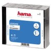 Hama CD Jewel Case | Pack of 5 | Transparent/Black