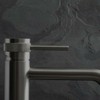 Rea Lungo Grip Low Titanium Single Lever Basin Mixer Tap
