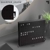 Sharper Image Light Up Electronic Plug-in Word Clock, Black Finish