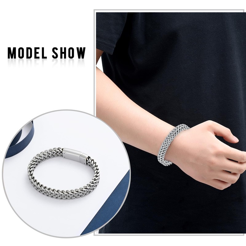 constantlife Cremation Bracelet for Ashes Stainless Steel Urn Link Bracelets