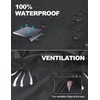 INPAKO Waterproof Rain Suit for Men Women, Lightweight Packable Hooded
