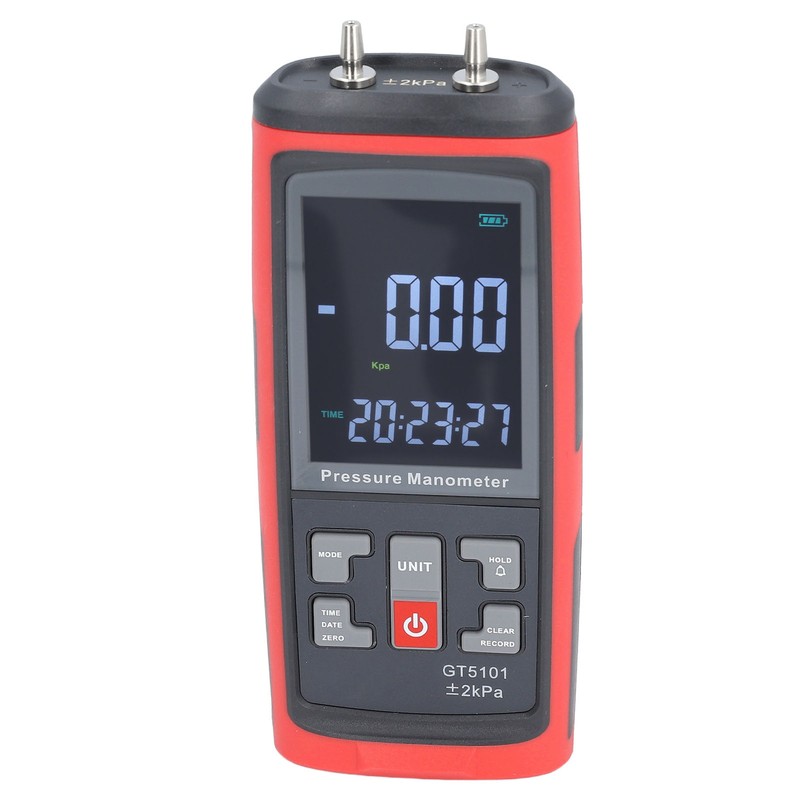 ±2KPa Differential Pressure Gauge High Accuracy Digital Pressure Manometer for