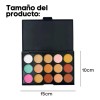 Paleta 15 Correctores Maquillaje Alta Cobertura Brocha F