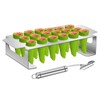 QKDS Jalapeno Grill Rack with Corer Tool, Jalapeno Popper Holder,