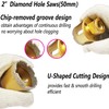 Antengdatool Dry/Wet Diamond Hole Saw Set - 5 Pieces/Box Porcelain/Tile