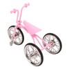 Pink Look Toy Tricycle Model Simulated Design Tricycle Ornament Wear