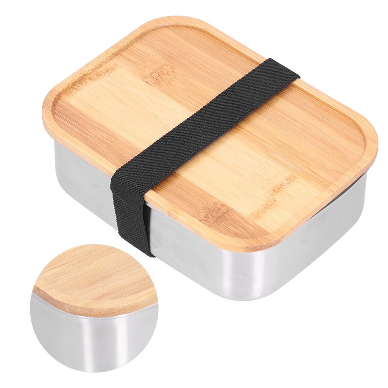 Bento Lunch Box 304 Stainless Steel Secure Bento Boxes with