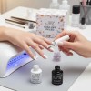 Duo Gel Blanco Y Negro Jr Para Uñas Semipermanente 10ml