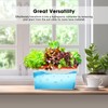 VIVOSUN Self-Watering Planters, 4-Pack 10.5 Inch Compact Rectangular Window Herb