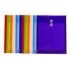 JAM PAPER Plastic Envelopes with Button & String Tie Closure