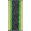 Erwin Müller Walk-Frottier Handtuch Paisleymuster grün Größe 50x100 cm -