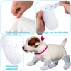 BEIQIYA 20pcs Disposable Dog Boots with Self-Adhesive Bandage, Waterproof Dog