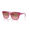 Vogue Eyewear VO5558S Sunglasses, Cherry/Transparent Fuchsia Glitter/Pink Gradient Brown, 55
