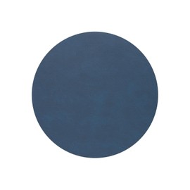LindDNA Circle 991115 Table Mat Recycled Leather Midnight Blue 30 cm x 30 cm x 0.2 cm