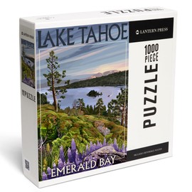 Lantern Press 1000 Piece Jigsaw Puzzle, Lake Tahoe, California, Emerald Bay
