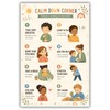 VMXWLL Calm Down Corner Classroom Poster, 12 x 18 Inch