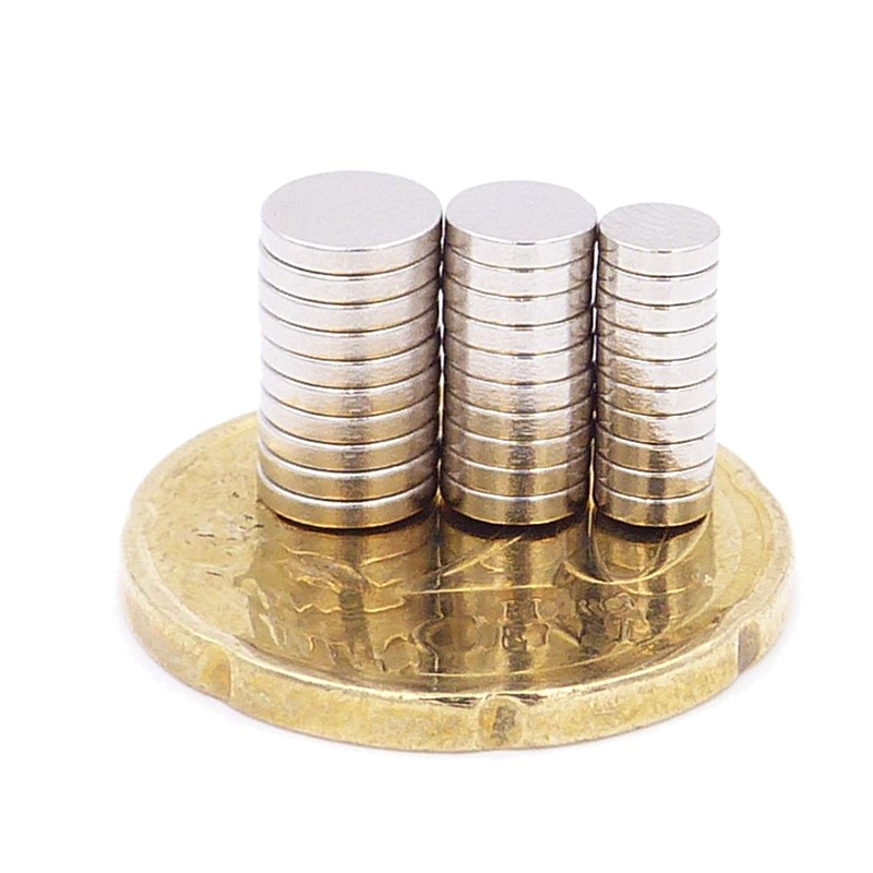 Brudazon 45 Mini Disc Magnets Set 4 x 1 mm