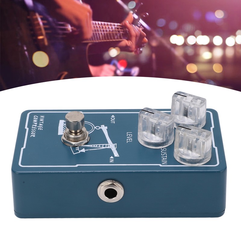 Compressor Effect Monoblock Guitar Compression Effector Pedal with True Bypass