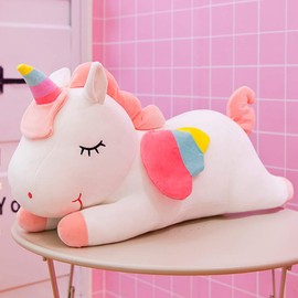 Yxian Unicorn Plush Toy Stuffed Toy Gift (40 cm) (White)