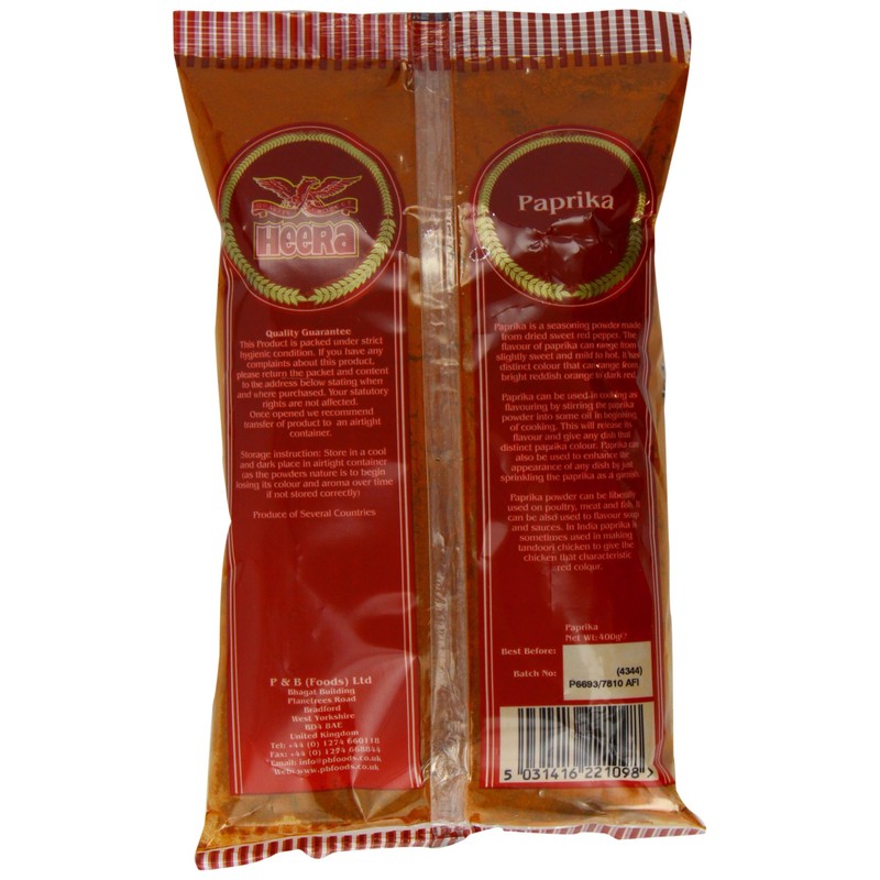 Heera Paprika Powder 400 g (Pack of 5)