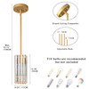 GOOUQA Crystal Pendant Lights for Kitchen Island - 10" Gold