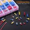 Nilight 1500pcs Mixed Quick Disconnect Crimp Connector Butt Splice Ring